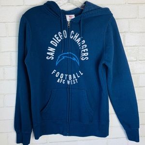 Women’s San Diego Chargers Football zip hoodie